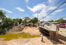 SUPERVISÓ CARLOS PEÑA ORTIZ REHABILITACIÓN DE PUENTE EN COLONIA RENACIMIENTO; MEJORARÁ CONECTIVIDAD