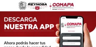 INVITA COMAPA REYNOSA A DESCARGAR SU APLICACIÓN MÓVIL PARA PAGOS Y CONSULTAS