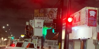 SUPERVISÓ SERVICIOS PÚBLICOS SEMÁFOROS DEL BULEVAR HIDALGO PARA CONSTATAR SU CORRECTO FUNCIONAMIENTO