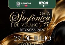 HOY GALA SINFÓNICA DE VERANO REYNOSA 2026 EN EL AUDITORIO II DEL IRCA LONGORIA