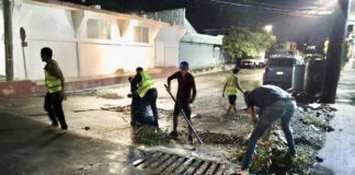 TRAS LA TORMENTA DEL DOMINGO, SERVICIOS PÚBLICOS REFUERZA LIMPIEZA DE REJILLAS Y PLUVIALES EN REYNOSA
