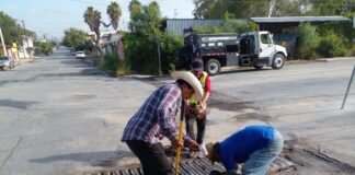 AGILIZÓ SERVICIOS PÚBLICOS DE REYNOSA LIMPIEZA DE DRENES Y REJILLAS PLUVIALES
