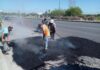 DA SEGUIMIENTO MUNICIPIO A REPARACIÓN DE BACHES EN CARRETERA A RÍO BRAVO