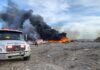 SOFOCÓ PCyB INCENDIO DEL BASURERO LAS ANACUAS