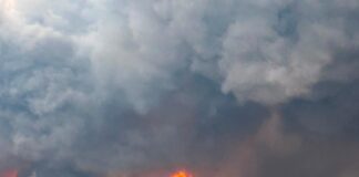ATENDIÓ PROTECCIÓN CIVIL Y BOMBEROS INCENDIO EN CORRALÓN DE VEHÍCULOS