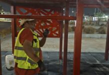 REFUERZAN MANTENIMIENTO NOCTURNO EN PARQUE LINEAL DE REYNOSA