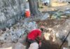 ATENDIÓ COMAPA FUGAS DE AGUA POTABLE EN RIBERAS DE RANCHO GRANDE
