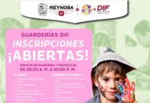 PROMUEVE DIF-REYNOSA INSCRIPCIONES EN 4 GUARDERÍAS PARA APOYAR A LAS FAMILIAS