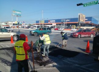 IMPARABLE MEJORA DE VIALIDADES CON LABOR DE BACHEO EN REYNOSA