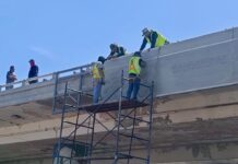 AVISO DE ÁREA RESTRINGIDA BAJO EL PUENTE ÁLVARO OBREGÓN EN BULEVAR MORELOS