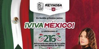 CELEBRARÁ REYNOSA EL 216 ANIVERSARIO DE LA INDEPENDENCIA CON CONCIERTO GRATUITO DE YURIDIA