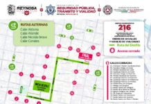 AVISO DE CIERRE DE VIALIDADES POR DESFILE DEL 16 DE SEPTIEMBRE