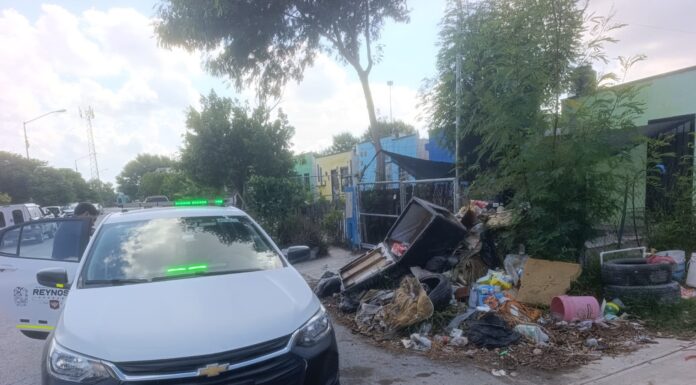 DETECTÓ PATRULLA AMBIENTAL ACUMULACIÓN DE RESIDUOS EN LA VÍA PÚBLICA