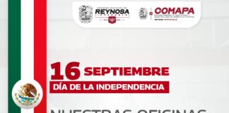INFORMA COMAPA SOBRE CIERRE DE SUCURSALES POR DÍA DE LA INDEPENDENCIA