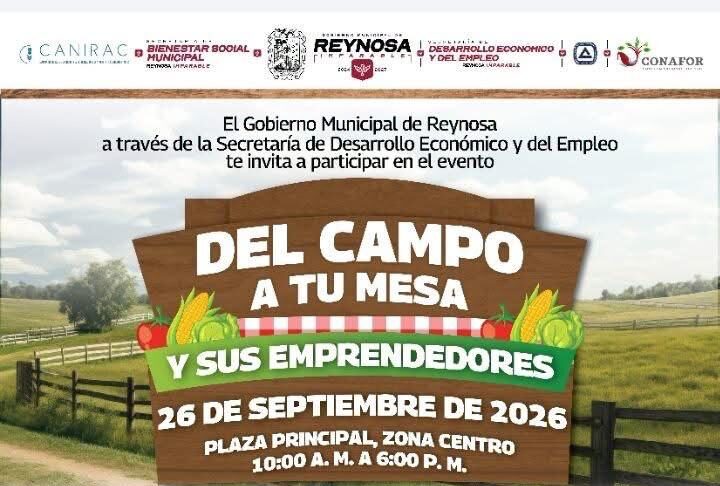 INVITA CARLOS PEÑA ORTIZ A “DEL CAMPO A TU MESA Y SUS EMPRENDEDORES” ESTE SÁBADO EN LA PLAZA PRINCIPAL