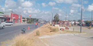 REALIZÓ SERVICIOS PÚBLICOS LIMPIEZA EN CALLES, BANQUETAS Y PARQUE LINEAL DEL BIENESTAR DE REYNOSA