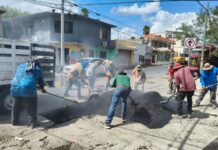 REPARA COMAPA VIALIDADES TRAS REPARACIONES DE LÍNEAS DE AGUA POTABLE Y DRENAJE SANITARIO