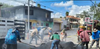 REPARA COMAPA VIALIDADES TRAS REPARACIONES DE LÍNEAS DE AGUA POTABLE Y DRENAJE SANITARIO