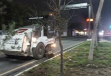 REFUERZAN LIMPIEZA NOCTURNA EN EL BULEVAR DEL MAESTRO DE REYNOSA