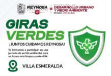 POSPUSO GOBIERNO DE REYNOSA GIRAS VERDES PARA EL 9 DE OCTUBRE EN VILLA ESMERALDA