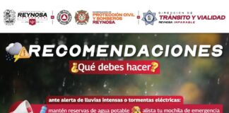 CONTINÚA PRONÓSTICO DE LLUVIAS PARA TODA LA SEMANA EN REYNOSA