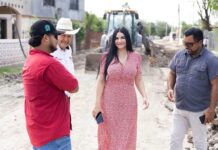 SUPERVISA NATALY GARCÍA AVANCES DE OBRAS Y SERVICIOS PARA LAS FAMILIAS