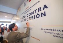 SUMA GOBIERNO DE CARLOS PEÑA ORTIZ ESFUERZO POR LA SEGURIDAD CON ESTADO, FEDERACIÓN Y CANACO