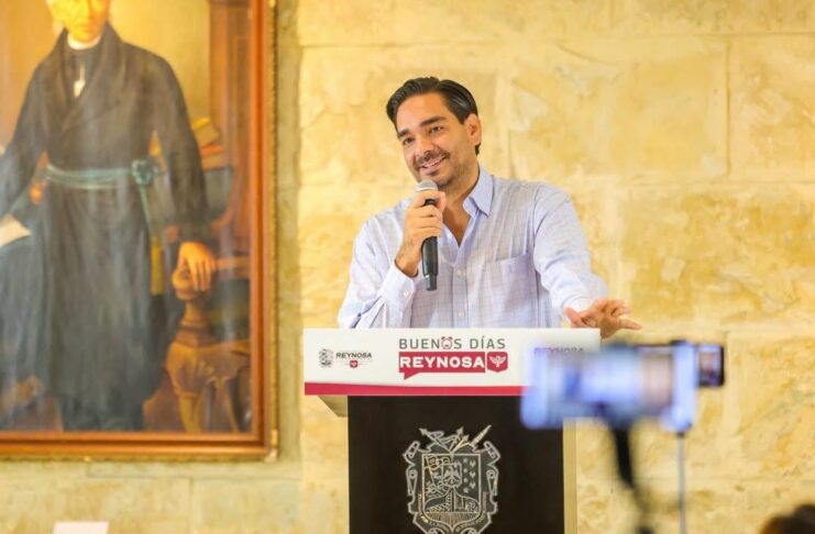 OFRECIÓ ALCALDE CARLOS PEÑA ORTIZ CONFERENCIA BUENOS DÍAS REYNOSA