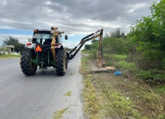 REFUERZAN LABORES DE LIMPIEZA Y CHAPOLEO EN MIGUEL ALEMÁN
