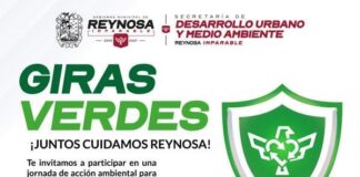 ANUNCIA GOBIERNO DE REYNOSA GIRAS VERDES EN LA COLONIA RODOLFO TORRE CANTÚ