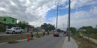 REFUERZA GOBIERNO DE REYNOSA LABORES DE LIMPIEZA EN AVENIDA LAS TORRES