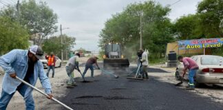 REHABILITAN PAVIMENTO EN LA COLONIA FUNDADORES PARA MEJORAR LA MOVILIDAD EN REYNOSA