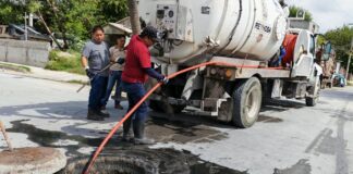 REALIZÓ COMAPA SONDEO DE LÍNEA GENERAL EN COLONIA RIVERAS DE RANCHO GRANDE