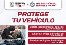 EMITE GOBIERNO DE REYNOSA RECOMENDACIONES PARA PROTEGER TU VEHÍCULO