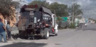 REHABILITAN PAVIMENTO DE LA CALLE NARDOS EN VILLA FLORIDA SECTOR B DE REYNOSA