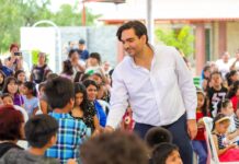 CELEBRÓ ALCALDE DE REYNOSA EL CUMPLEAÑOS DEL MES A NIÑOS DE OCTUBRE