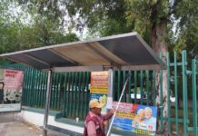 REHABILITÓ SERVICIOS PÚBLICOS PARABÚS EN BULEVAR HIDALGO