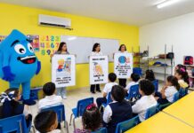 VISITÓ COMAPA COLEGIO SSYELDMAR PARA PROMOVER EL CUIDADO DEL AGUA
