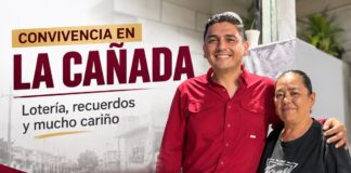 ANTONIO CHÁVEZ REGRESA AL BARRIO QUE LO VIO CRECER Y COMPARTE LOTERÍA CON VECINAS DE LA CAÑADA