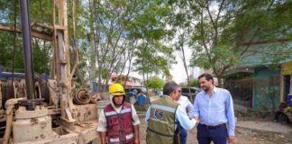 SUPERVISÓ ALCALDE CARLOS PEÑA ORTIZ CONSTRUCCIÓN DE POZO PROFUNDO EN BALCONES DE ALCALÁ